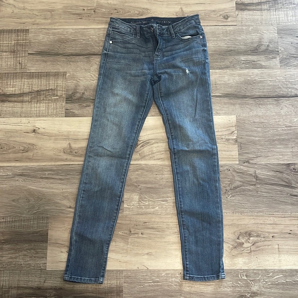 Simply Vera Wang Skinny Blue Jeans size 2 regular